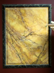Trompe Loeil marble panel